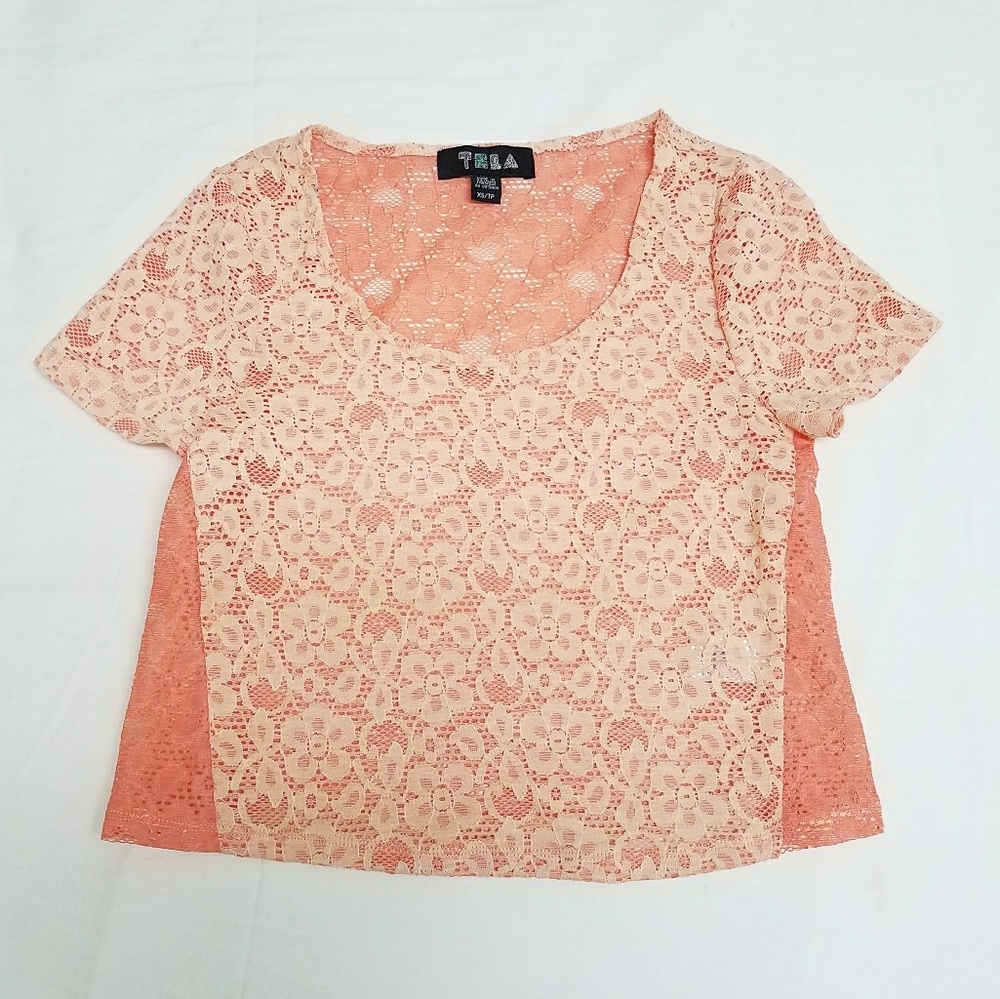 TELA XS Lace crop top